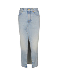 Denim midi skirt - Light Jean Blue