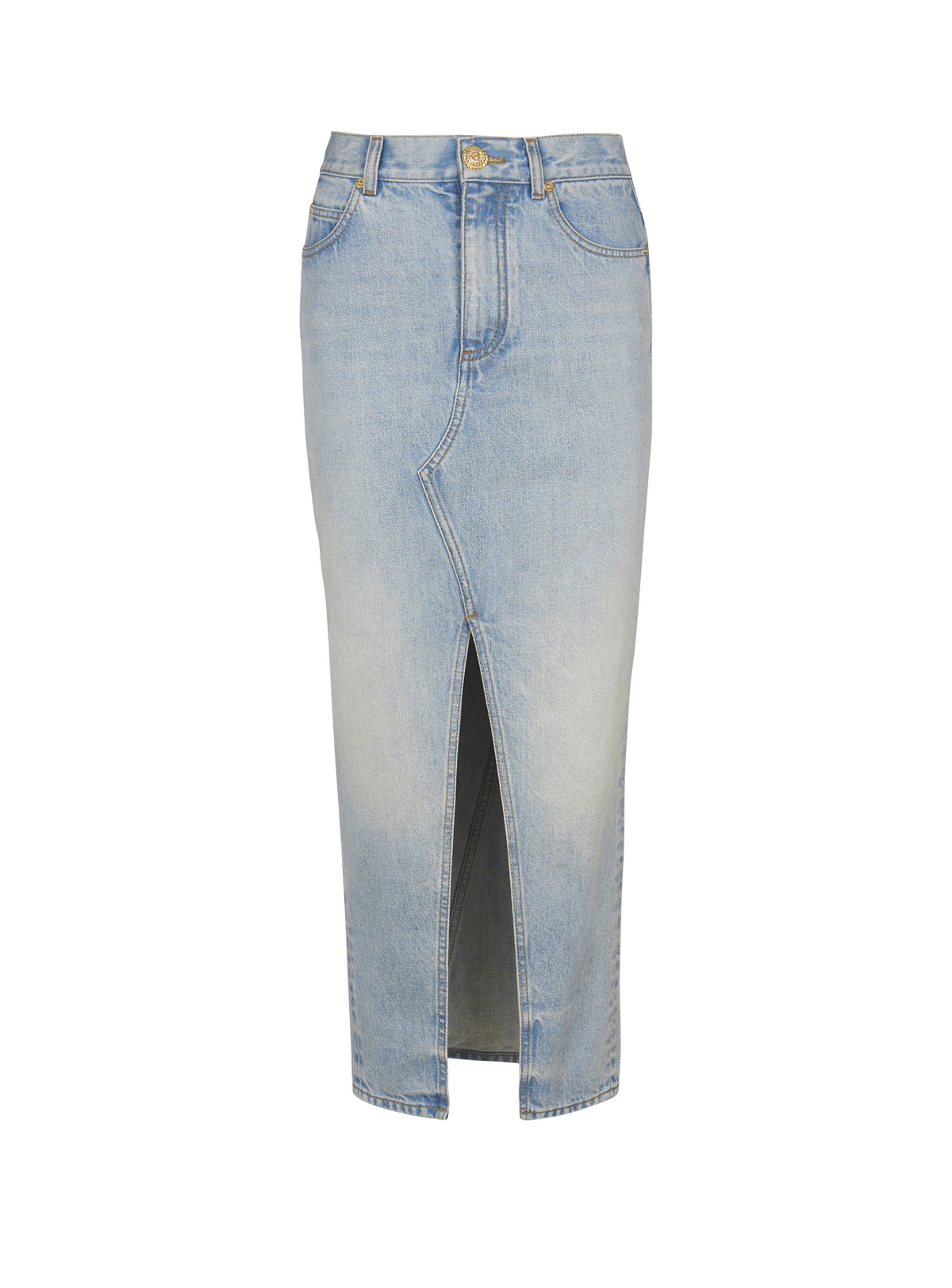 Denim midi skirt - Light Jean Blue