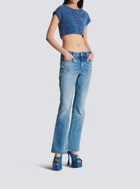 Denim flared trousers - Jean Blue