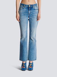 Jean flare en denim - Bleu Jean