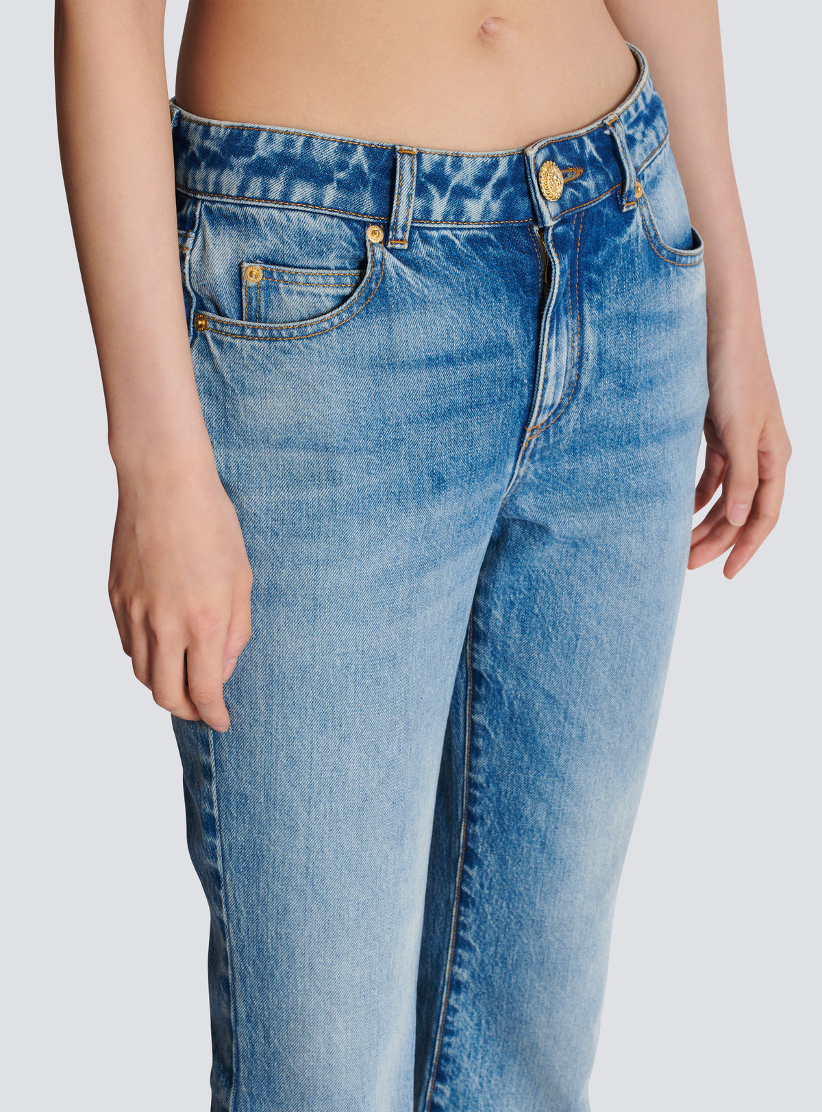 Jean flare en denim - Bleu Jean