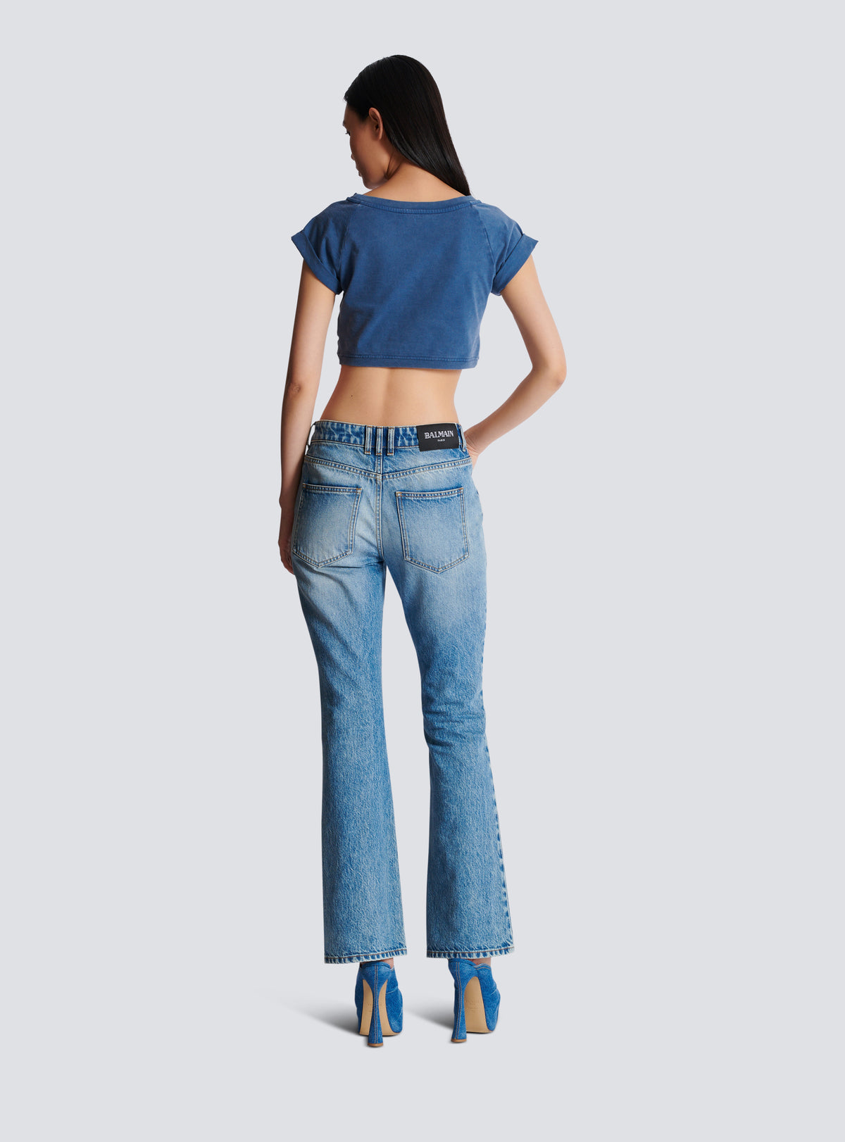 Jean flare en denim - Bleu Jean