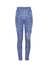 Legging en maille - Bleu Jean
