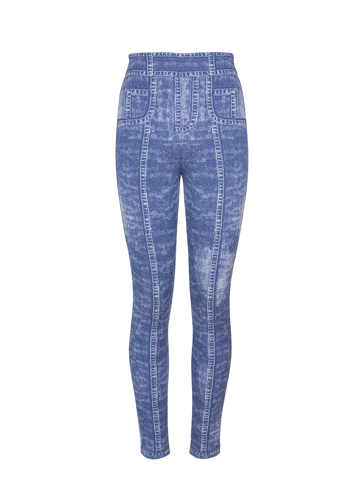 Legging en maille - Bleu Jean