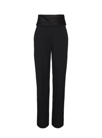 Pantalon sur mesure en laine - Noir
