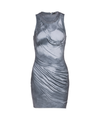 Robe drapée trompe-l’œil - Multi-Gris