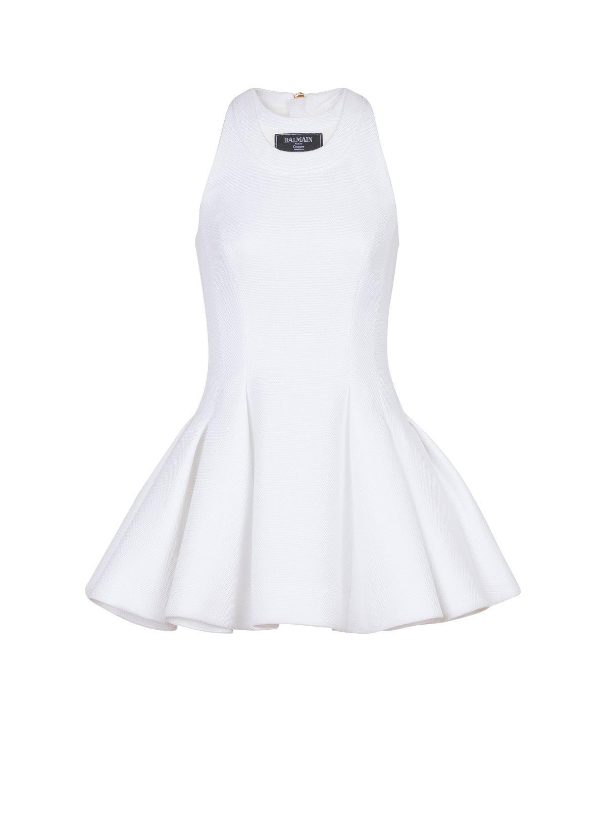 Robe évasée à plis - Blanc Optique