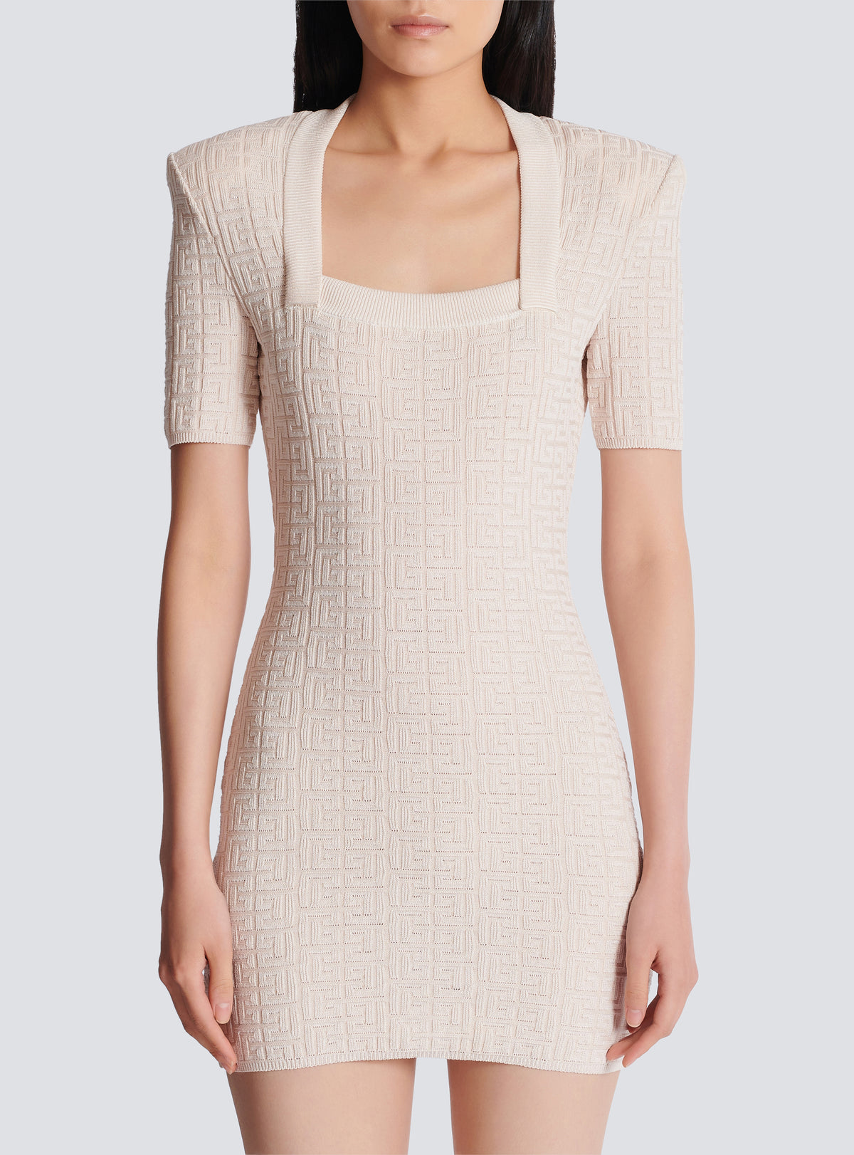 Robe en maille pb labyrinthe - Nude & Nude Brillant