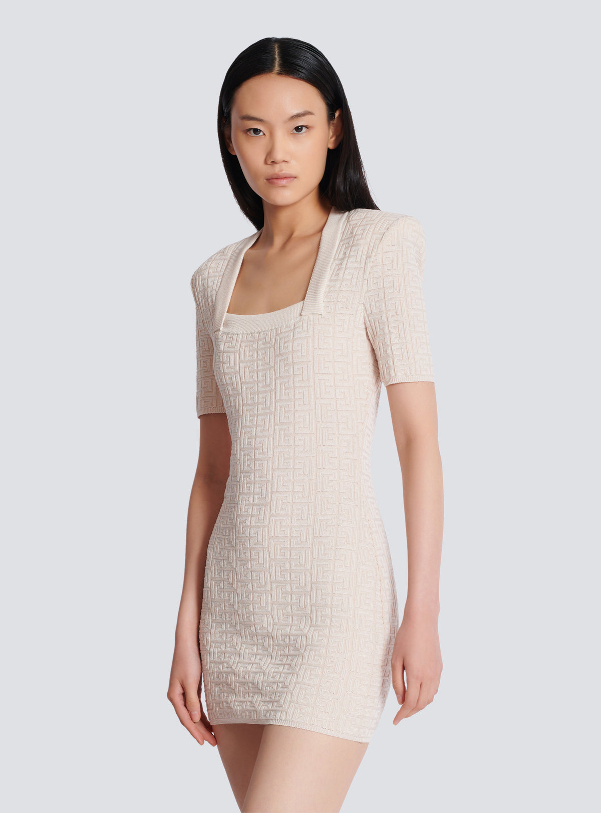 Robe en maille pb labyrinthe - Nude & Nude Brillant