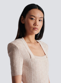 Robe en maille pb labyrinthe - Nude & Nude Brillant