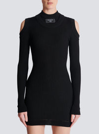 Robe en maille - Noir
