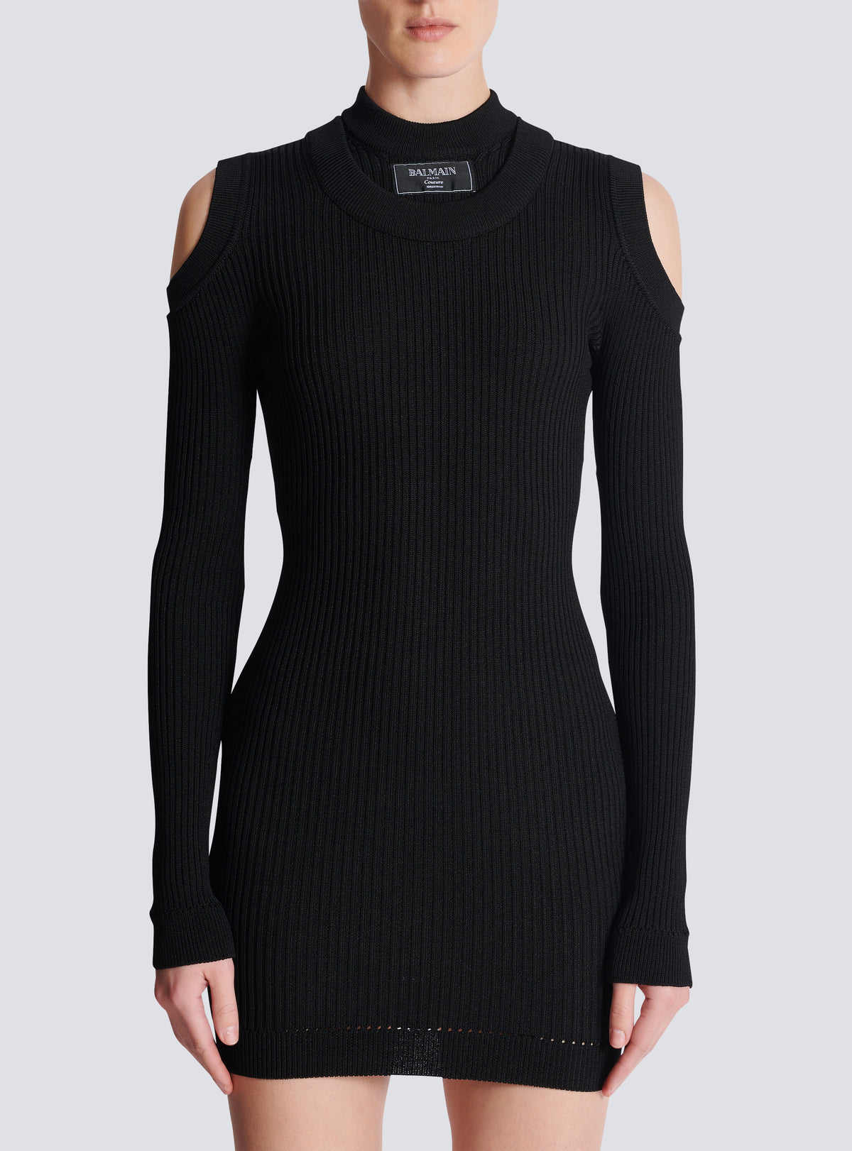 Robe en maille - Noir