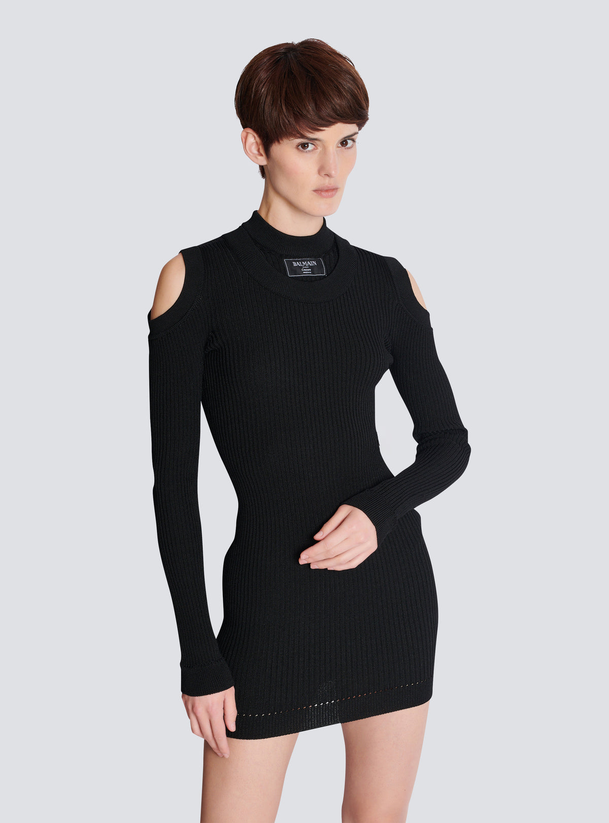 Robe en maille - Noir