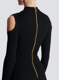 Robe en maille - Noir