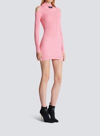 Short knit dress - Pink