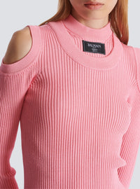 Short knit dress - Pink