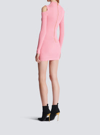 Short knit dress - Pink