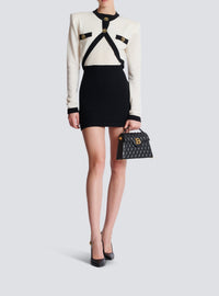 Short wool dress - Natural & Black