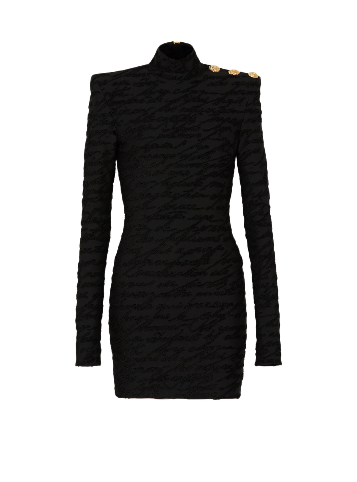 Robe courte en maille - Noir