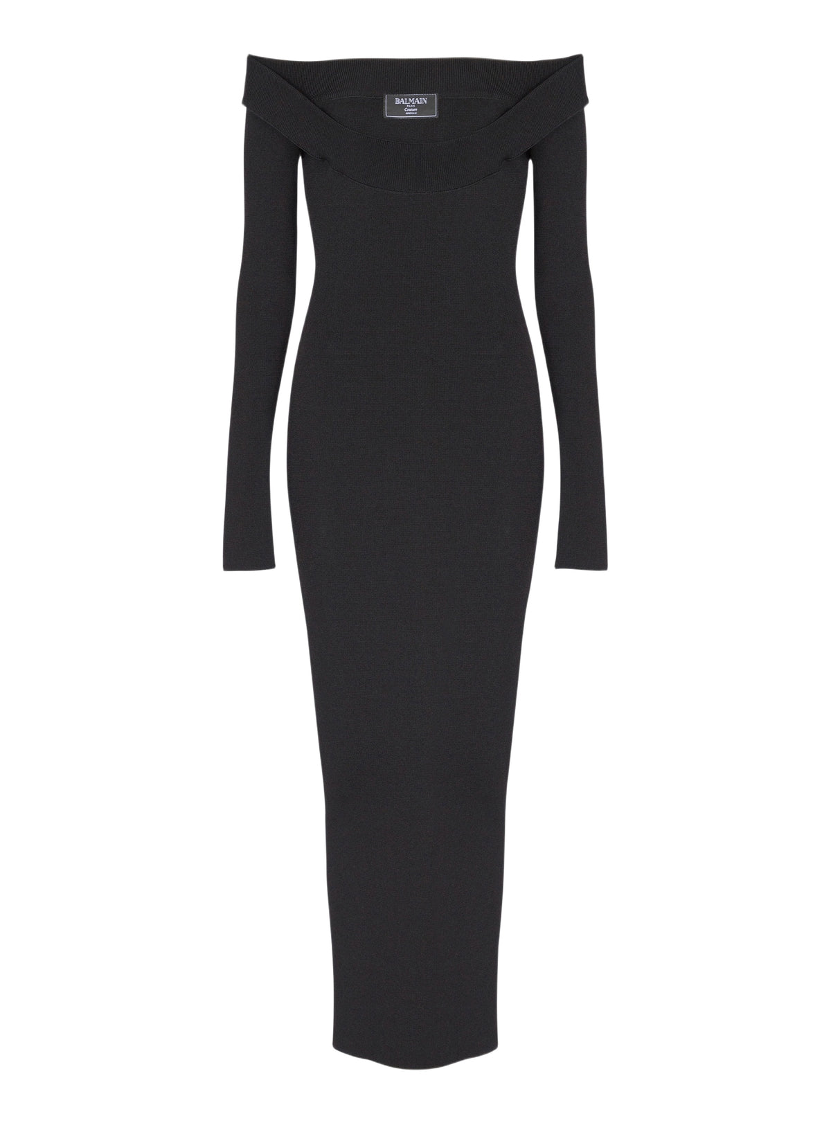Robe longue en maille - Noir
