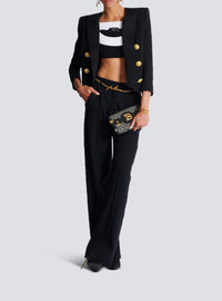 Veste 6 boutons en laine - Noir