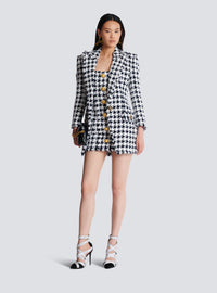 Veste de tailleur en tweed - Marine & Blanc