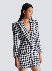 Veste de tailleur en tweed - Marine & Blanc