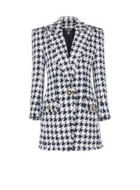 Veste de tailleur en tweed - Marine & Blanc