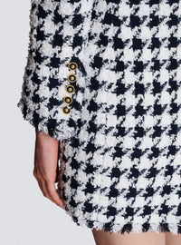Veste de tailleur en tweed - Marine & Blanc