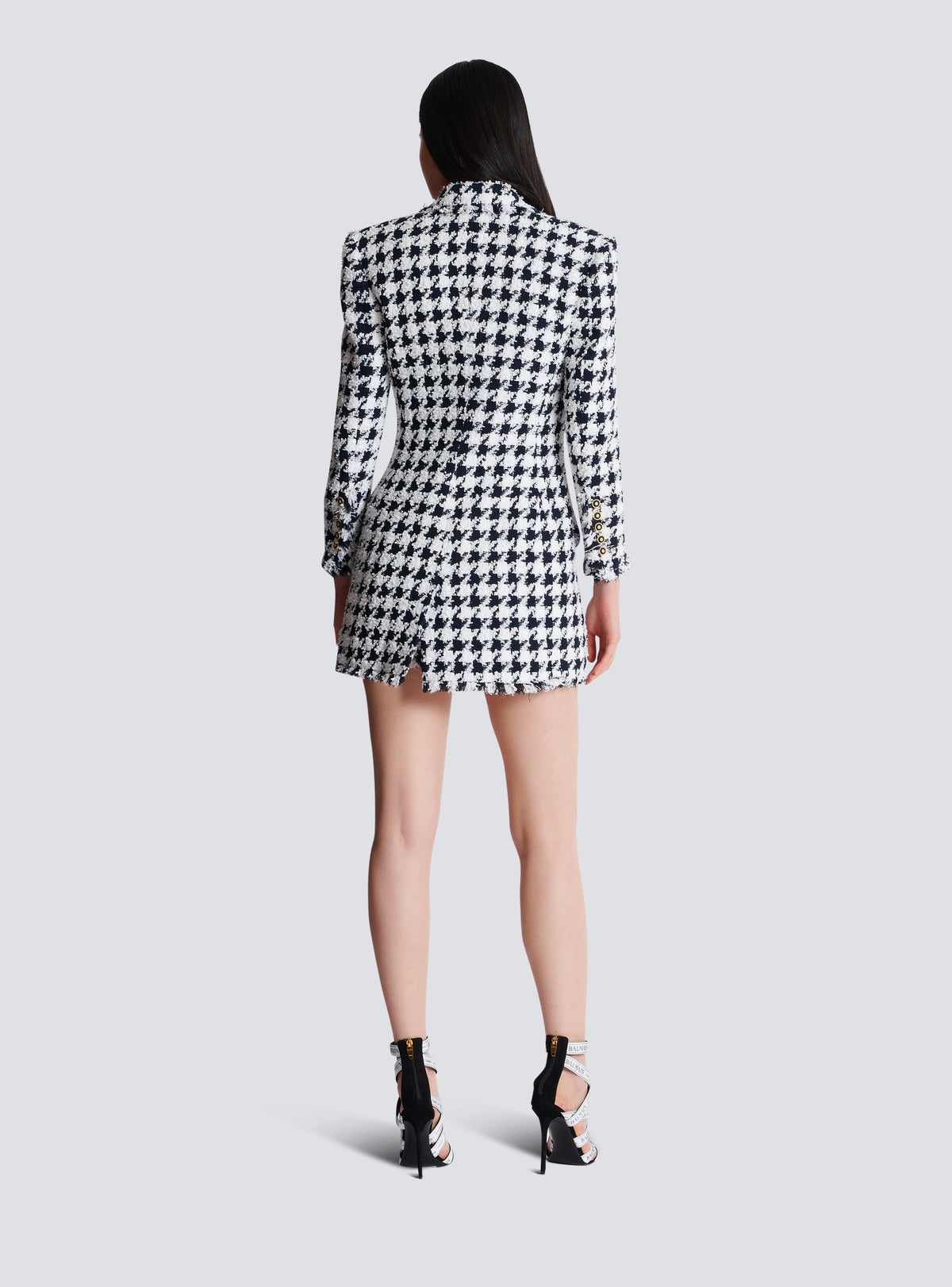 Veste de tailleur en tweed - Marine & Blanc