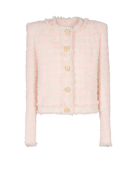 Veste 5 boutons en tweed - Rose & Beige