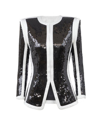 Sequin jacket - Black & White
