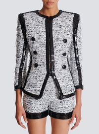 Veste bord à bord - Blanc & Noir