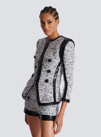 Veste bord à bord - Blanc & Noir