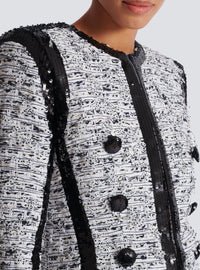 Edge-to-edge jacket - White & Black