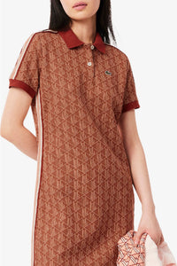 Robe polo ajustée en jacquard monogramme - Iberis & Latte