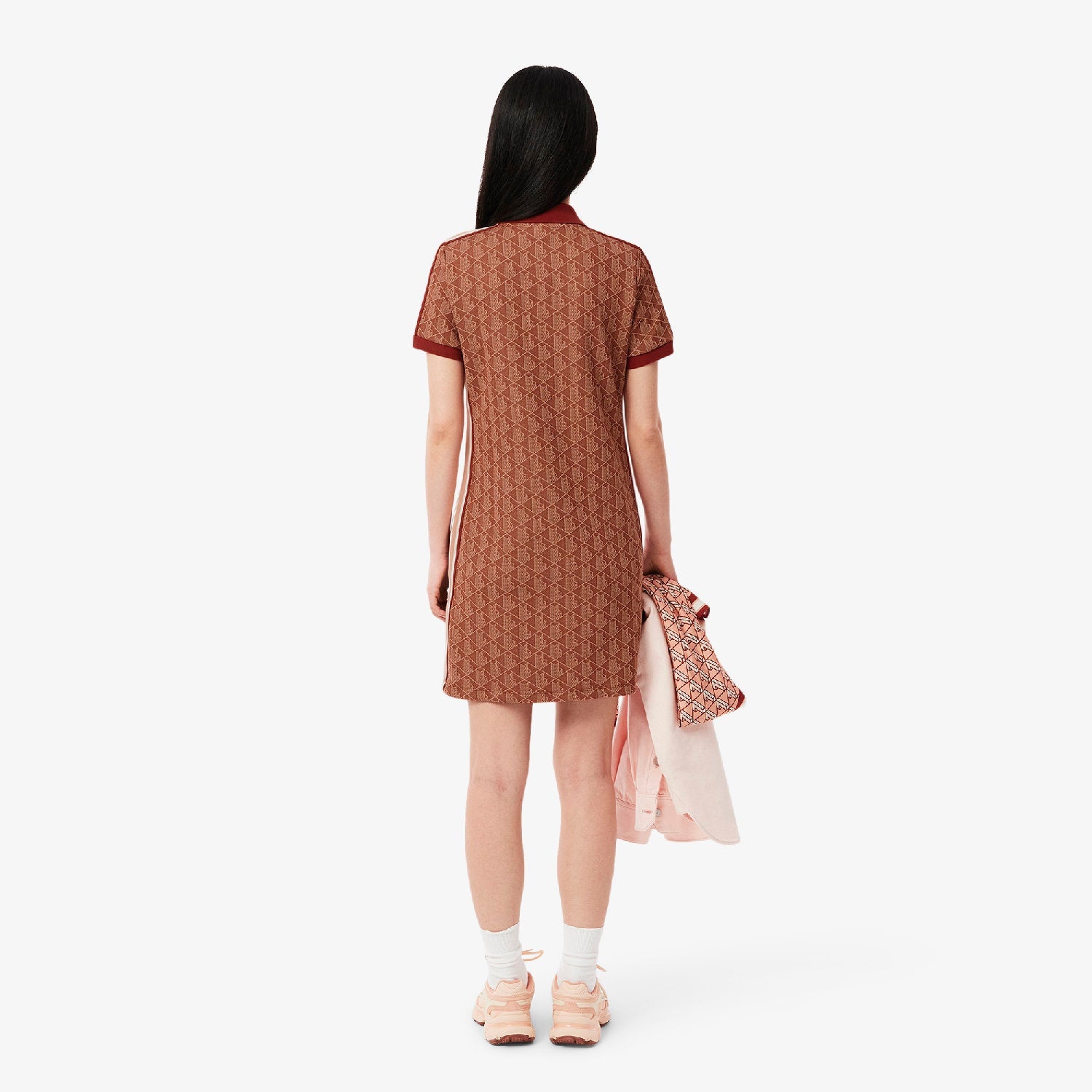 Robe polo ajustée en jacquard monogramme - Iberis & Latte