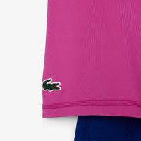 Robe Lacoste x Roland-Garros en maille - Cosmique & Malva