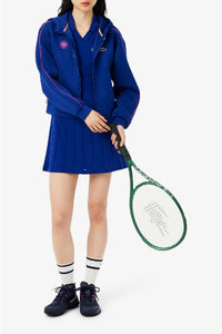 Robe Lacoste x Roland-Garros en maille - Cosmique & Malva