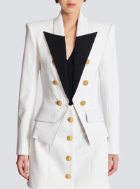 Veste 6 boutons bicolore - Noir & Blanc