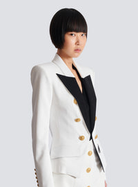 Veste 6 boutons bicolore - Noir & Blanc