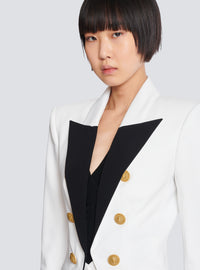 Veste 6 boutons bicolore - Noir & Blanc