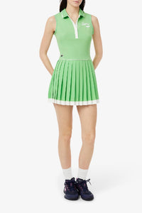 Robe courte sans manches plissée - Liamone