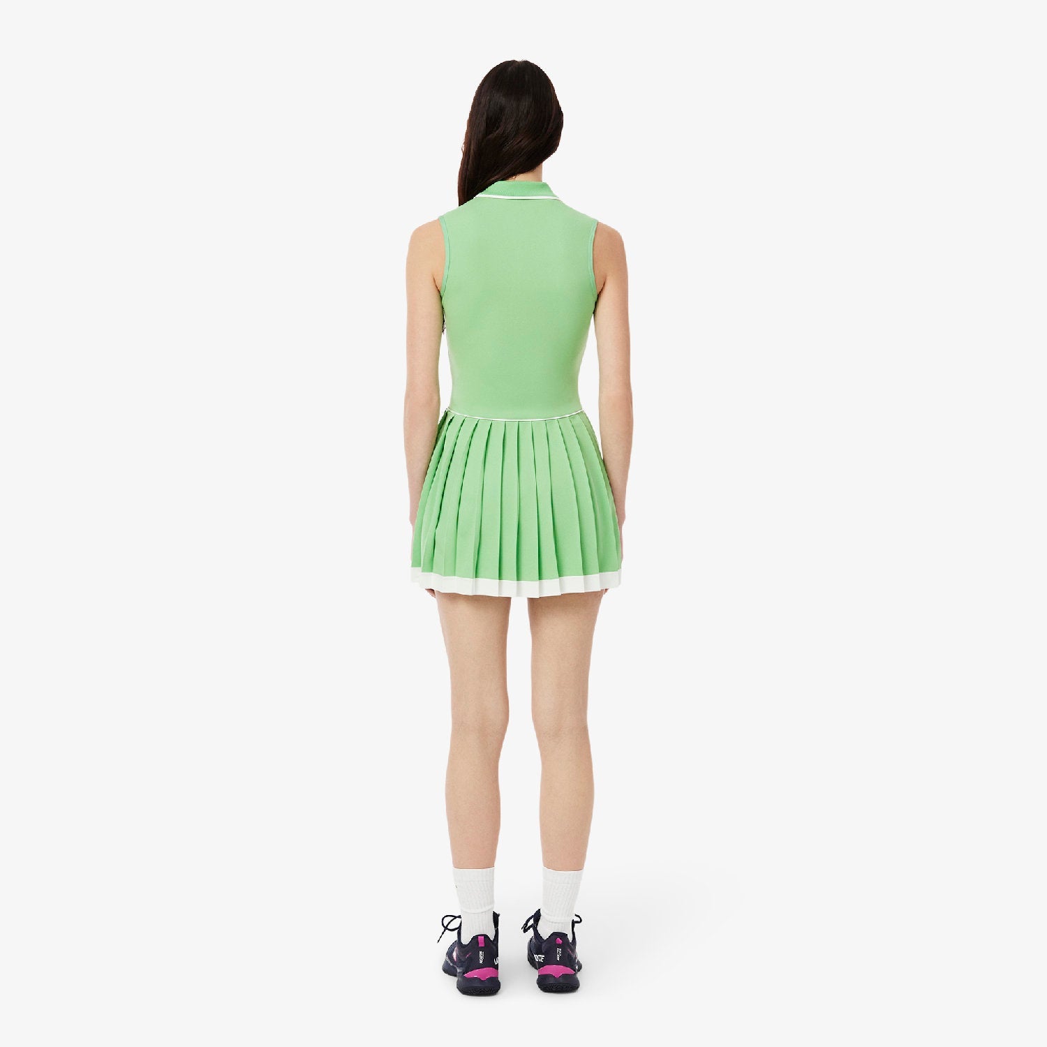 Robe courte sans manches plissée - Liamone