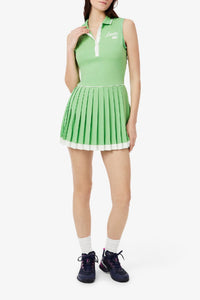 Robe courte sans manches plissée - Liamone