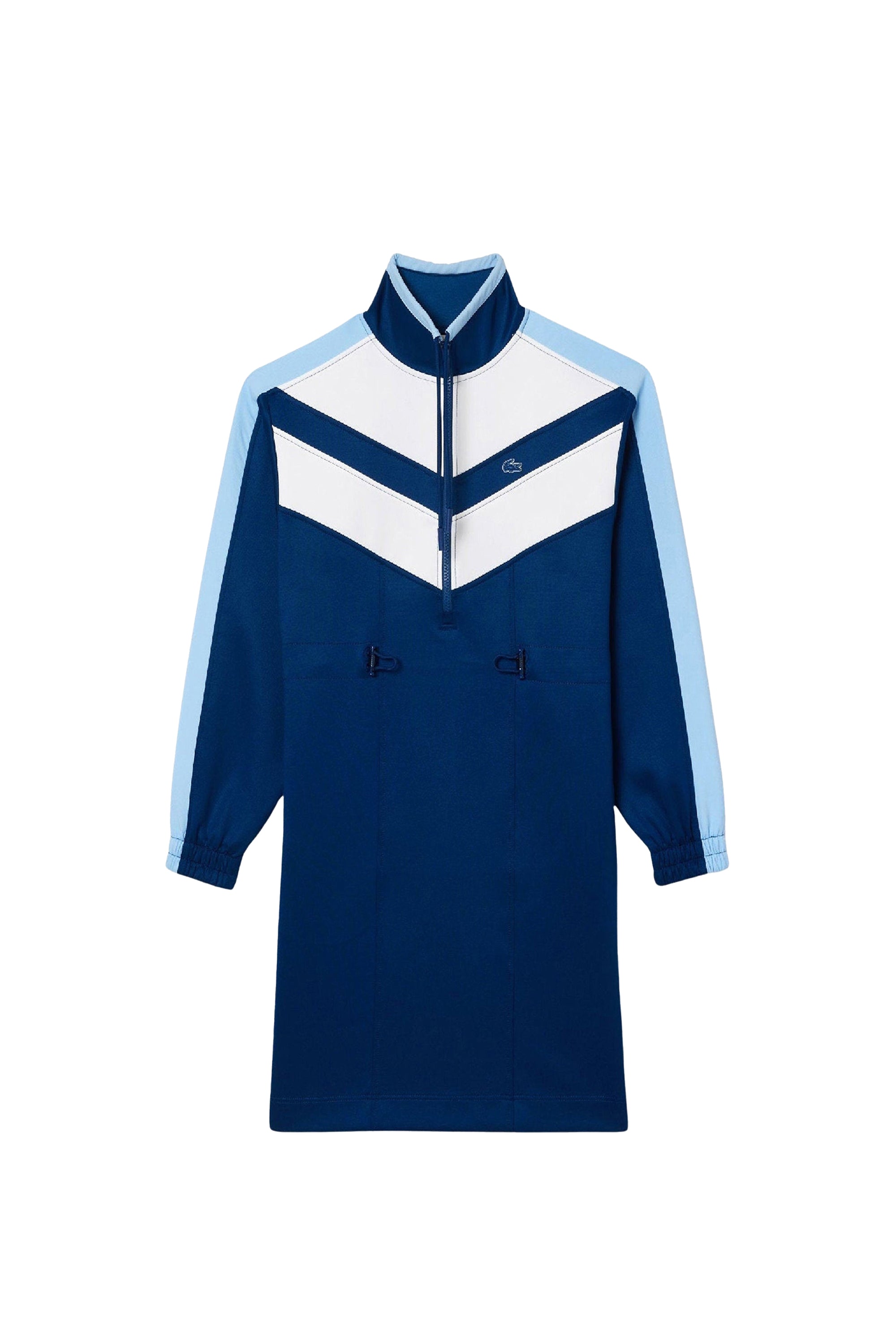 Robe courte décontractée à zip - Sphère & Blanc
