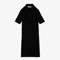 Robe polo en maille - Noir