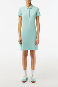 Robe polo ajustée en piqué - Pastille