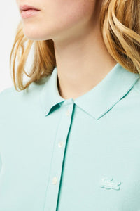 Robe polo ajustée en piqué - Pastille