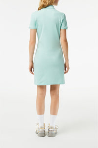 Robe polo ajustée en piqué - Pastille